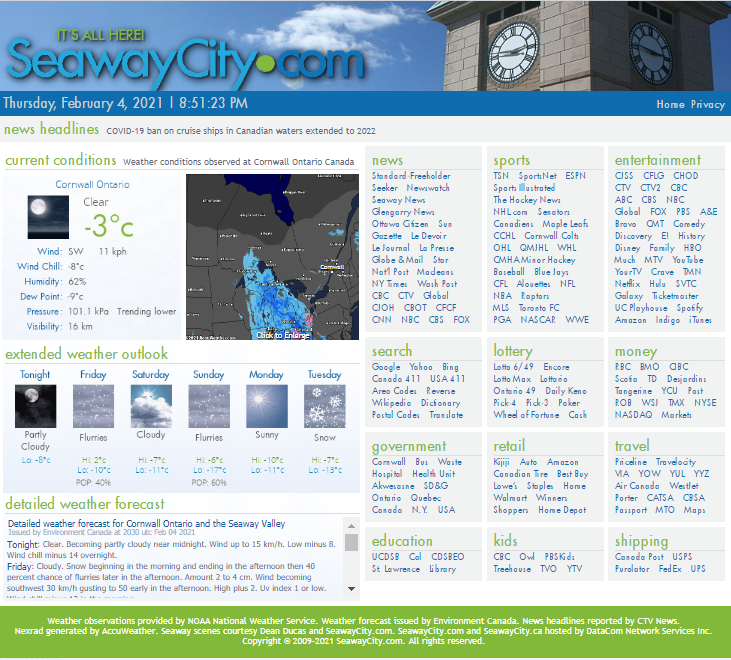 Old SeawayCity.com website